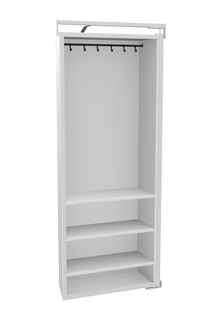 Inzetkast met kapstokroede